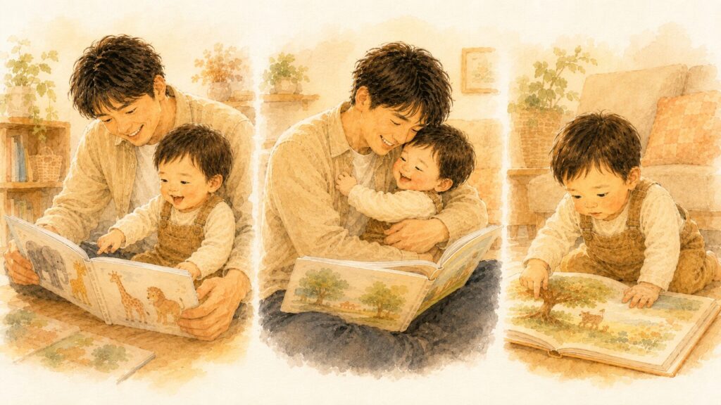 絵本を通じて言葉・愛着・集中力が育つ1歳児